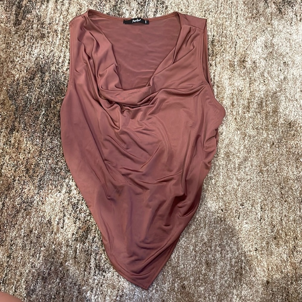 Bronze/ Brown Papaya Crop Top Size Large